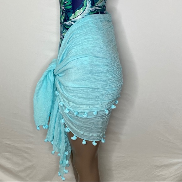 🔺SOLD🔺Melissa Odabash Silk Blend Tassel Cover Up - Picture 2 of 5